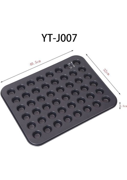 Gui Xulian Cupcake Tava Kek Kalıbı Mini Yuvarlak Cupcake Tava Tepsi Pişirme Kalıp Bakeware Sac Mutfak Aksesuarı 48‑cup Kek Tava (Yurt Dışından)