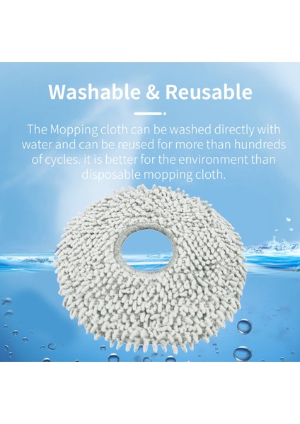 Gui Xulian X20 PRO/X20 Robotlu Süpürge Için 4 Adet Yıkanabilir Paspas Bezi Yedek Yedek Parçalar (Yurt Dışından) fırsatları