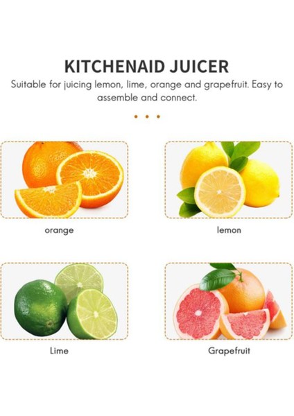 Gui Xulian Stand Mikserler Için Meyve Suyu Aparatı Paslanmaz Çelik Kase (4,5qt/5qt) Ataşman Oyucu Bulaşık Makinesinde Yıkanabilir (Yurt Dışından) fiyatları