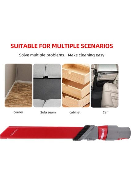 Gui Xulian V7 V8 V10 V11 V15 Vakum Eki Dar Yarık Uzay Aracı + Yatak Fırça Kafası + Uzatma Hortumu + Anahtar Kilidi (Yurt Dışından) indirimleri