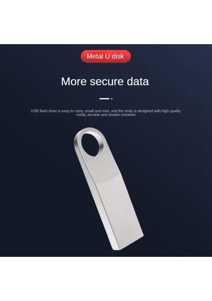 Gui Xulian Metal Pendrive USB Flash Sürücü 64 GB USB 3.0 Su Geçirmez Cle USB 16 Go Pen Drive 3.0 Özel Logo Hediye USB Anahtarı (Yurt Dışından)