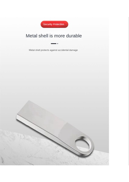 Gui Xulian Metal Pendrive USB Flash Sürücü 64 GB USB 3.0 Su Geçirmez Cle USB 16 Go Pen Drive 3.0 Özel Logo Hediye USB Anahtarı (Yurt Dışından)