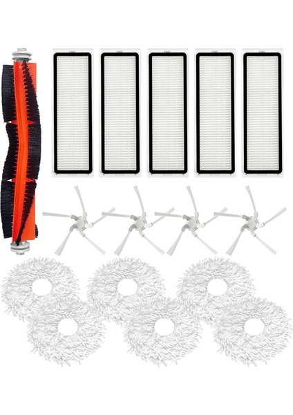 Bot W10 W10PRO Elektrikli Süpürge Yedek Aksesuar Kiti Için Ana Fırça Yan Fırça Filtre Paspas (Yurt Dışından)