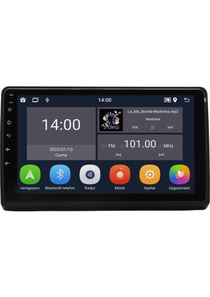 Citroen Jumper (2007-2020) Android 14 Multimedya Carplay 10 Inch 4 GB Ram / 64 GB Hafıza CRV-4130XD