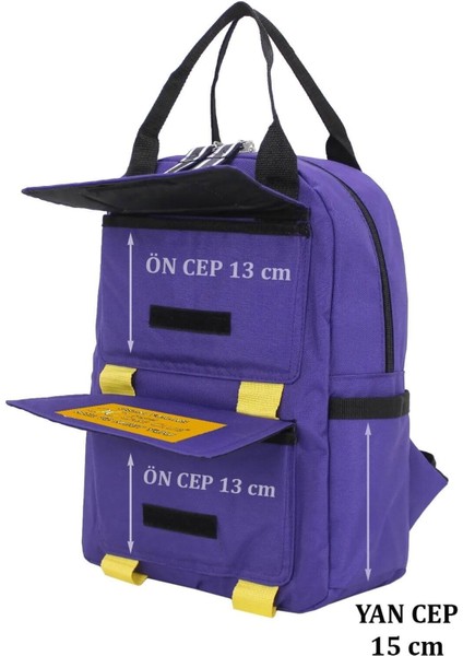 Unisex Etiket Desen Okul Sırt Çantası Case Club Old Design fiyatları