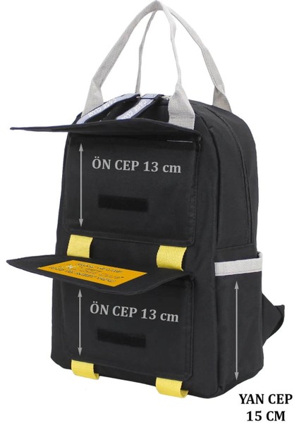 Unisex Etiket Desen Okul Sırt Çantası Case Club Old Design fiyatları