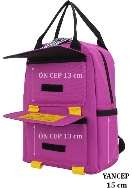 Unisex Etiket Desen Okul Sırt Çantası Case Club Old Design indirimleri