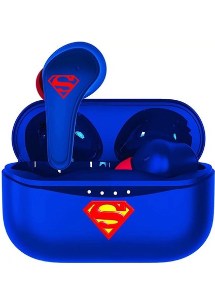 Superman Kablosuz Kulaklık Earpods Lisanslı Şarj Kutul