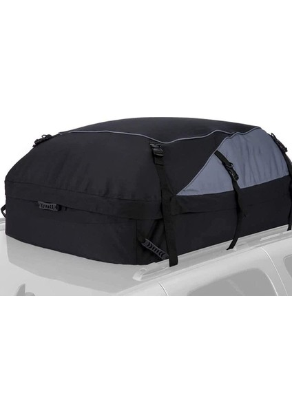 Araba Çatı Çantası ve Çatı Kargo Taşıyıcı 15 Ayak Ağır Hizmet Çantası Su Geçirmez Çatı Araba Çantası Saklama Çantası Evrensel (Yurt Dışından)