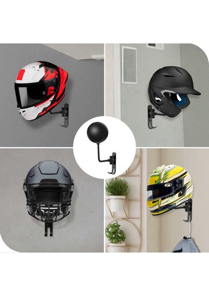 Bisiklet Kask Rafı 180 Derece Döndürme Kask Rafı Motosiklet Kask Askısı Motosiklet, Ceket, Şapka, Futbol Kaskı (Yurt Dışından)