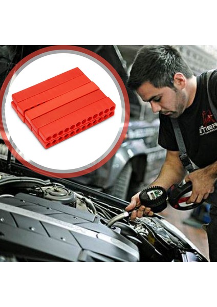 10 Adet 12 Delikli Tornavida Bit Tutucu Taban Saklama Kutusu Hex Bit Organizatör (Yurt Dışından)