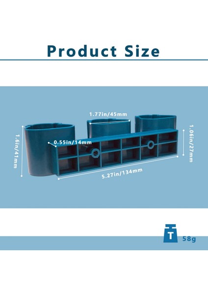 Ma-Kita/-Ch/ 12 V Pil Tutucu Duvar Montajı, Güç Pil Kapağı Düzenleyici Için 2'li Paket Pil Tutucu (Yurt Dışından)