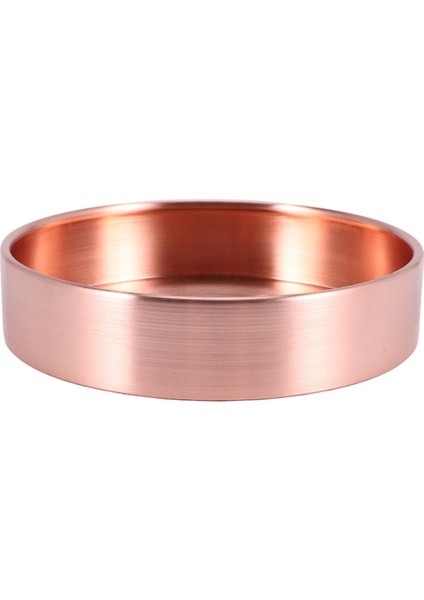 Iskandinav Bakır Yuvarlak Depolama Tepsi Masası Metal Depolama Organizatör Takı Organizatör Küçük Öğeler Depolama Yemekleri Ev Dekorasyonu 10CM x 10CM() (Yurt Dışından)