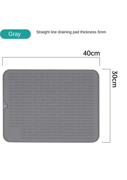 2 Adet/takım Silikon Bulaşık Kurutma Matı, Isıya Dayanıklı ve Silikon Olmayan Mat, Mutfak Için Silikon Kurutma Matı, Çatal Bıçak Takımı (Yurt Dışından)
