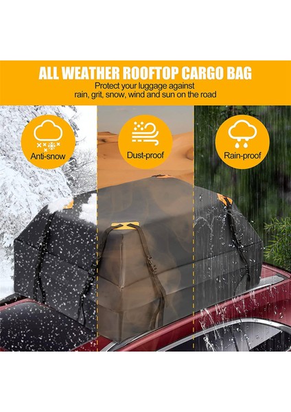 420D Araba Tavan Çantası Bagaj Çantası Araba Çatı Saklama Çantası Evrensel Araba Aksesuarları (Yurt Dışından) fırsatları
