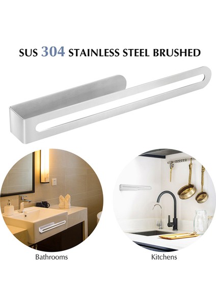 El Havlusu Tutucu, Güçlü Kendinden Yapışkanlı El Havlusu Halkası, Kalınlaşmak Paslanmaz Çelik El Havlusu Bar/raf Gümüş (Yurt Dışından) fiyatları