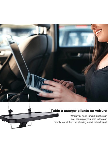 Araba Küçük Masa Araba Yemek Tabağı Direksiyon Tepsisi Katlanabilir Depolama Evrensel Araba Aksesuarları (Yurt Dışından) fiyatları