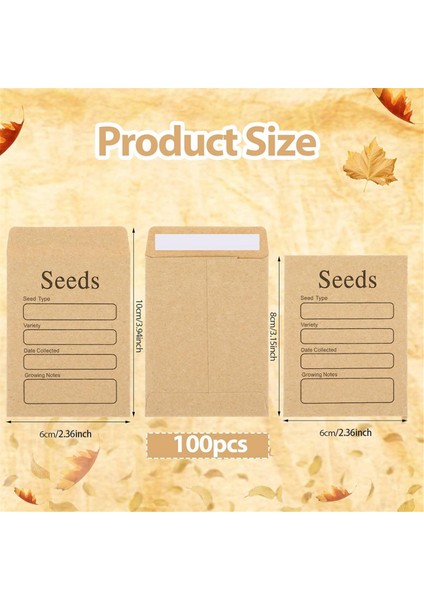 100 Adet Tohum Zarfları 3,54 x 2,36 Inç Kahverengi Kraft Kağıt Tohum Paketleri Zarflar Yeniden Kapatılabilir Kendinden Sızdırmazlık Tohum Paketleri (Yurt Dışından) modelleri