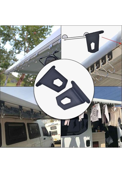 12 Adet Tente Raylı Kanca Halkası Paslanmaz Çelik Kancalar S Kanca Karavan Askısı (Yurt Dışından) fırsatları