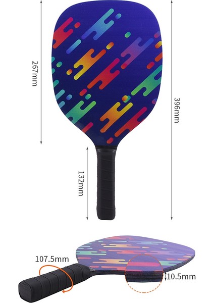 Pickleball Kürekler, Ahşap Pickleball Kürekler, Ergonomik Yastık Kavrama ile Pickleball Seti, Erkekler Kadınlar Için Hediyeler C (Yurt Dışından)