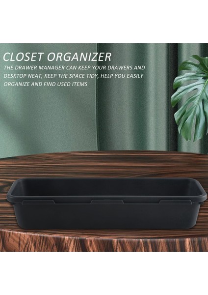 12 Paket Masa Çekmece Organizatör Tepsi Bölücüler Plastik Saklama Kutuları Konteyner Mutfak Banyo Ofis Yatak Odası Için Makyaj (Yurt Dışından)