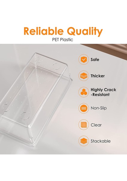 16 Adet Şeffaf Plastik Çekmece Organizatör Seti, Olmayan/çatlak Banyo Vanity Çekmece Organizatör Tepsiler Bölücüler (Yurt Dışından) fiyatları