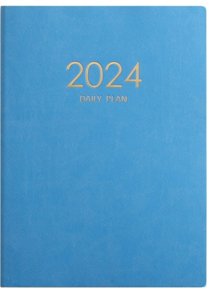 2024 Mavi Plan Defter Takvimi Kalınlaşmış Günlük Plan Defter Haftalık Defter Ofis Okul Malzemeleri (Yurt Dışından)
