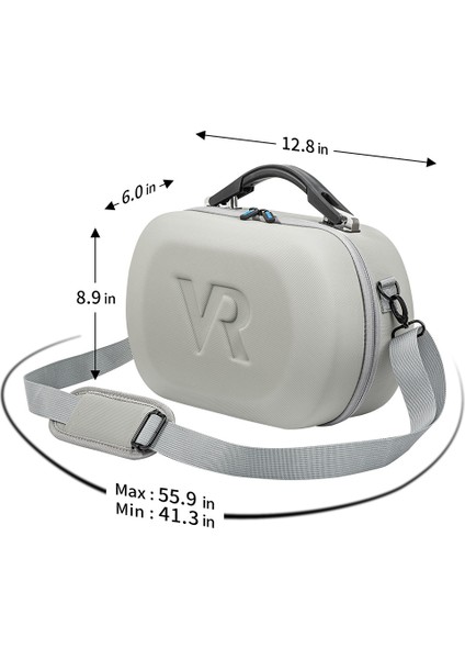 Saklama Çantası Pro Vr Kulaklık Koruyucu Kılıf Quest 2 Vr Aksesuarları Için Taşınabilir Sert Taşıma Çantası (Yurt Dışından)