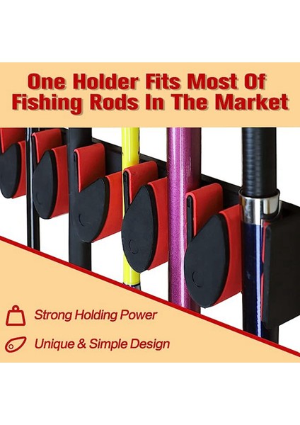 Dikey Olta Tutucular, Garaj Için Duvara Monte Olta Rafları, Oltaların Çoğuna Uyuyor (Yurt Dışından) modelleri