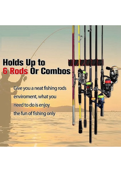 Dikey Olta Tutucular, Garaj Için Duvara Monte Olta Rafları, Oltaların Çoğuna Uyuyor (Yurt Dışından) fırsatları