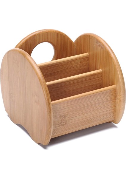 Sehpa Uzaktan Kumanda Tutucu Koleksiyonu Kozmetik Makbuz Dahil Organizatör Depolama Bambu Ahşap Kutu Rafları, S (Yurt Dışından)