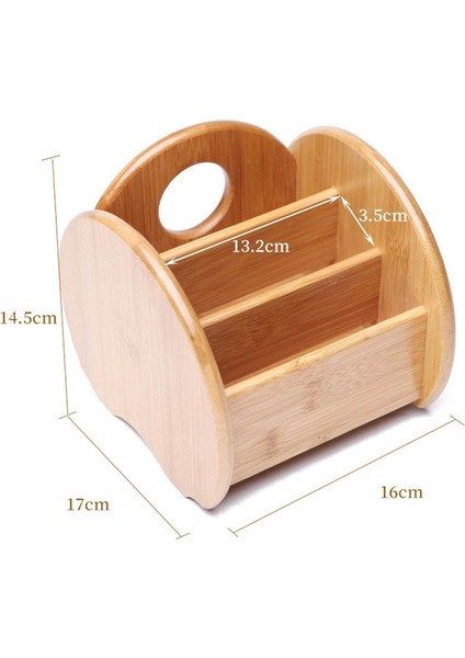 Sehpa Uzaktan Kumanda Tutucu Koleksiyonu Kozmetik Makbuz Dahil Organizatör Depolama Bambu Ahşap Kutu Rafları, S (Yurt Dışından) fiyatları