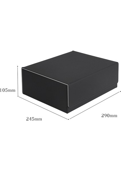 Ticaret Kartları Için 1800+ Kart Destesi Çantası, Manyetik Kart Saklama Kutusu Üstten Yüklemeli Deste Çantası Oyun Kartları Kutusu Siyah + Gri (Yurt Dışından) fırsatları