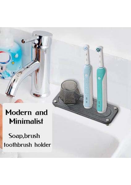 Banyo ve Mutfak Sabunlukları Için Anında Kuruyan Lavabo, Hızlı Su Buharlaşması Için Kieselguhr Taban Tutucu (Gri) (Yurt Dışından) fırsatları