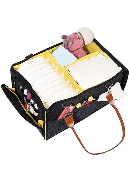Taşınabilir Bebek Bezi Organizatör Boyutu Kreş Essentials Değiştirme Masası Veya Araba Seyahat Sepeti Için Eşya Kovaları (Yurt Dışından) fırsatları