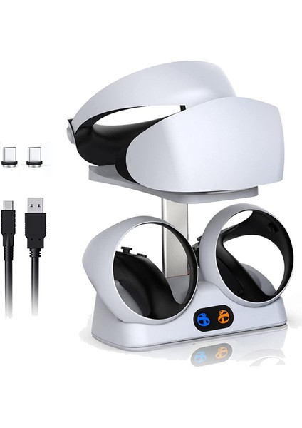 Psvr2 Kontrol Cihazları Için Kulaklık Tutuculu Şarj Istasyonu, Psvr2 Kulaklık Ekranı Için Sanal Gerçeklik Şarj Standı Bağlantı Istasyonu (Yurt Dışından)
