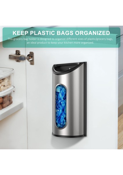Plastik Poşet Organizatör Plastik Poşetler Için Bakkal Poşeti Tutacağı Çöp Poşeti Tutacağı (Yurt Dışından)