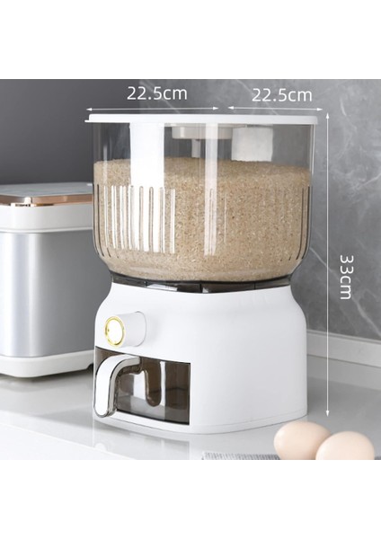 10 kg Mutfak Nano Kova Böcek Geçirmez Nem Geçirmez Mühürlü Pirinç Kovası Tahıl Evcil Hayvan Gıda Saklama Kabı Pirinç Kutusu (Yurt Dışından) fiyatları