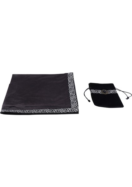 Masa Örtüsü Sunak Masa Örtüsü Kadife Kehanet Wicca Goblen Tarot Keseli Masa Örtüsü (Siyah) (Yurt Dışından) fiyatları