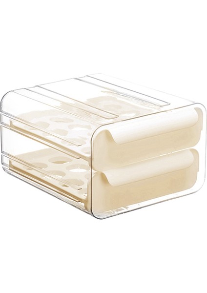 2 Katmanlı 32 Çekmece Yumurta Saklama Kutusu Plastik Mutfak Buzdolabı Konteyner Organizatör Yumurta Tepsisi Tepsi (Yurt Dışından)