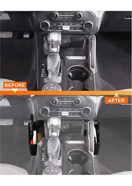 Shifter Saklama Kutusu Abs Vites Uzatma Tepsisi Konsolu Organizatör 2021-2022 Suv Iç Aksesuarları (Yurt Dışından)