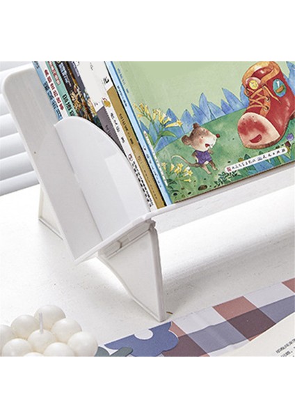 Eğimli Ağız Kitap Standı Dosya Rafı Masaüstü Okuma Kitaplık Standı Kitap Klasörü Masa Saklama Kutusu Raf B (Yurt Dışından) fırsatları