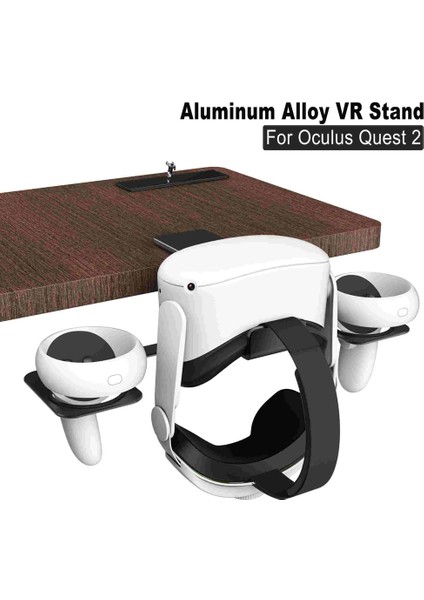 Quest2 Pro Için Masa Kenarı Alüminyum Alaşımlı Braket Quest2 Pro Hepsi Bir Arada Vr Depolama Askıları (Yurt Dışından)