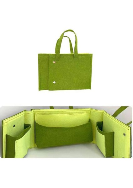 Polyester Keçe Saklama Çantası Çanta Katlanabilir Öğrenci Kitap Çantaları Çeşitli Eşyalar Organizatör Seyahat Evrak Çantası Laptop Çantası (Yurt Dışından) modelleri
