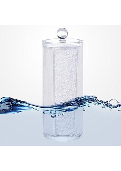 Yüz Makyaj Kabı Pamuk Pedleri Kapaklı Yuvarlak Dağıtıcı Şeffaf Akrilik Dağıtıcı Pamuk (Yurt Dışından) fiyatları