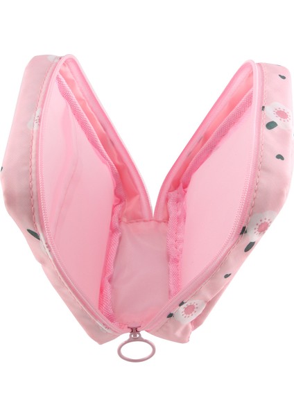 1 Adet Mini Makyaj Çantaları Fermuarlı Kız Hijyenik Ped Çantası Kart Tutucu Bozuk Para Cüzdanı Kozmetik Kulaklık Kılıfı Hijyenik Kese Pembe (Yurt Dışından) fırsatları