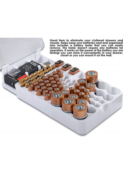 Pil Kapasitesi Test Cihazı Pil Gücü Göstergesi Düzenleyici Çok Fonksiyonlu Pil Düzenleyici, Beyaz (Yurt Dışından) modelleri