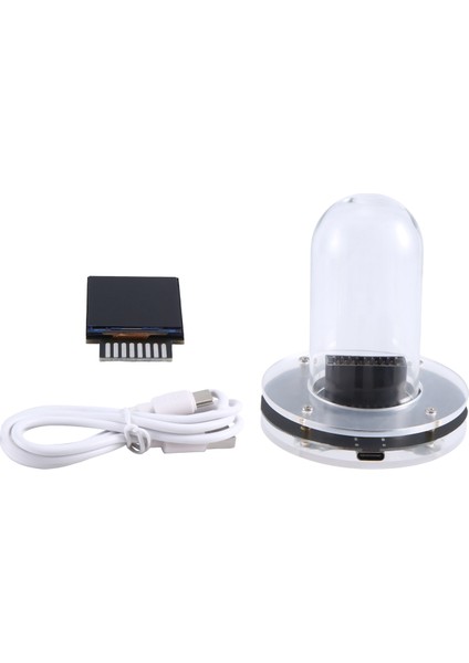Nixie Tüp IPS Vintage Dijital Çalar Saat, Glow LCD Zaman Fotoğraf Ekranı, Dıy Nixie Tüp Saat Simülasyonu (Yurt Dışından) modelleri