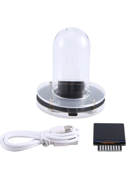 Nixie Tüp IPS Vintage Dijital Çalar Saat, Glow LCD Zaman Fotoğraf Ekranı, Dıy Nixie Tüp Saat Simülasyonu (Yurt Dışından) fırsatları