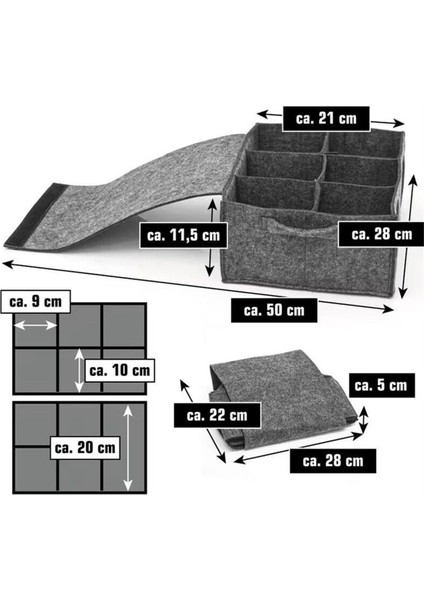 2'li Karavan Plaka Tutucu Seti, Karavan Plaka Tutucu, Keçe Bardak Tutucu, Kamp, Keçe Bardak Tutucu Kamp Orta Gri (Yurt Dışından) modelleri